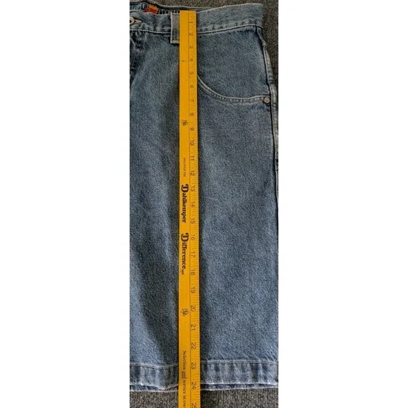 Vintage 90s Y2K JNCO Classic Pipes Jeans Denim Shorts Sz 34 Made in USA